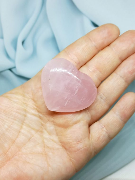 coeur de quartz rose